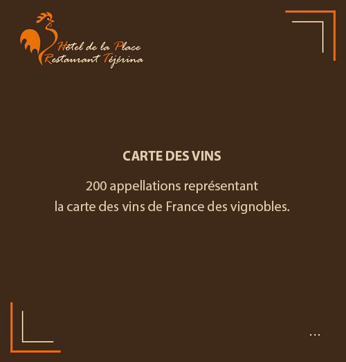 Carte des vins